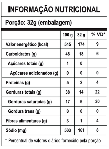BATATA CHIPS LISA - SABOR VINAGRE E SAL